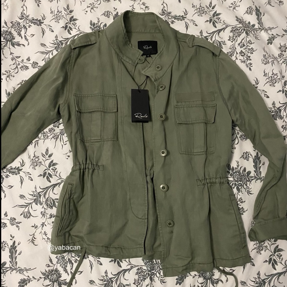 NWT Rails Sahara Utility Jacket Size Small in Sage